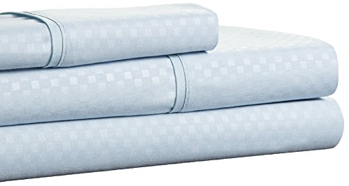 Lavish Home Embossed Sheet Set, Blue, Twin Cover
