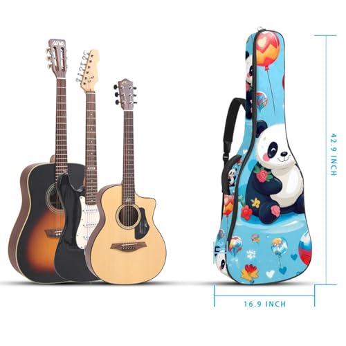 Sac pour guitare étanche à motif panda pour trajets urbains - 5