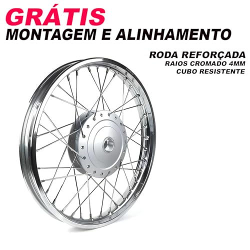 Roda Dianteira Titan 150 160 Start Montada e Alinhada com Raio 4mm
