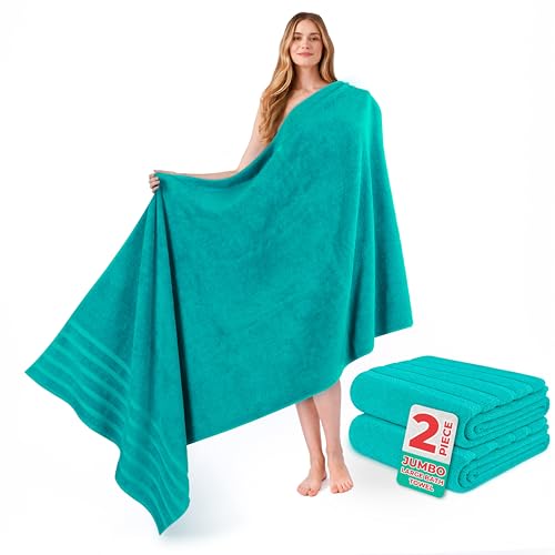 Image of American Soft Linen 100% Cotton Luxury Turkish Towels, 2PC 35x70 Bath Sheet | Soft Absorbent Quick Dry OEKO Tex Standard 100 Certificated Durable Machine Washable Breathable Premium Hotel Quality