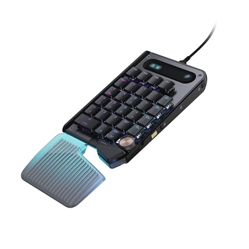 Image of Turtle Beach Command Series KP7 Compact Hall-Effect Gaming Keypad | Extended Thumb Bar, Low-Profile Hall-Effect Switches, Rapid Trigger, Double Shot PBT Keycaps, 8K Polling, Per Key RGB, Black