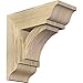 Ekena Millwork BKT0604X14X14THR01RDF Thorton Traditional Rough Sawn Bracket w/Offset Brace, Douglas Fir