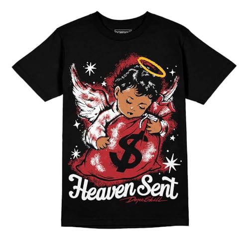 Image of DopeSkill Graphic Tee Streetwear Hip Hop Hypebeast Street Style Crew Neck Unisex T-Shirt Sneaker Colour Matching Shirts Angel