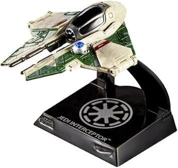 Hot Wheels Star Wars Starship Select Jedi Interceptor Mustafar, 150 Scale Premium Die-Cast Vehicle HVG21