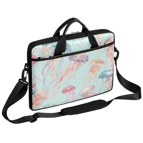 Bolsa para portátil mediana con estampado de medusas miniatura 1