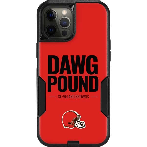 Skinit Decal Phone Skin Compatible with OtterBox Commuter Case for iPhone 12 Pro Max - Officially Licensed NFL Cleveland Browns Team Motto Design