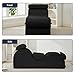 ijuicy Sleek Chaise Lounge Chair for Exercise/Yoga, Indoor Lounger with Headrest, Waist Cushion, Movable Footrest, Side Pockets, Non-Slip Bottom, High Density Sponge, Black