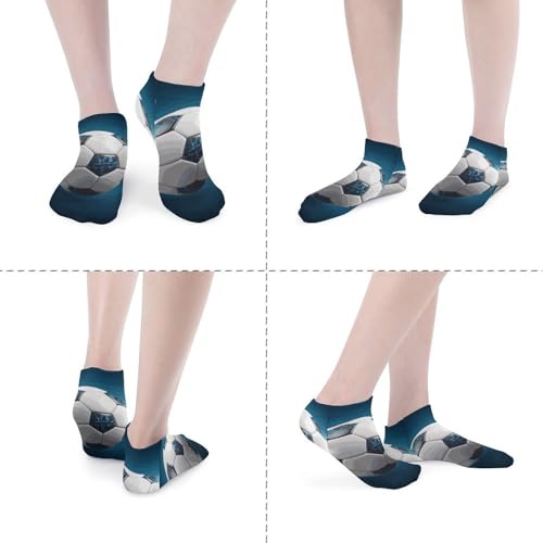 5 Pairs of Cotton Ankle Socks for Women Men Soccer Sports Ball Low Cut Socks for Running Hiking No Show Athletic Sock4