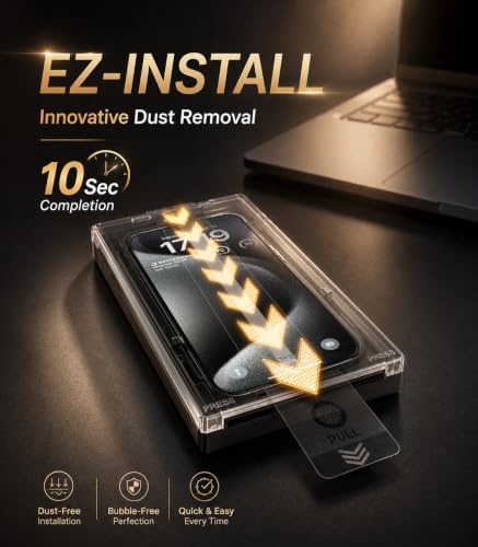 Image of EZ-GLAZ-3-Pack Matte Screen Protector for iPhone 13 /13 Pro /14 /16e