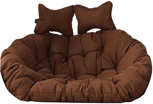 Cojín de repuesto impermeable para silla de huevo de 2 plazas, grueso, lavable, para 2 personas, 150 x 110 cm, para colgar