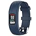 hengkang Fit for Garmin Vivofit 4 Bands Women Men, Sport Colorful Silicone Adjustable Replacement Watch Band Straps Wristbands Bracelet Accessory for Garmin Vivofit4 Activity Tracker (Blue, Large)