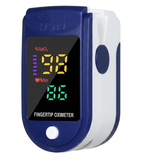Pulsioximetro de Dedo Portátil con Pantalla LED, Oximetro y Pulsometro para Lectura SpO2, Medidor Saturacion Oxigeno Compacto para Casa, Viaje, Oficina, Deporte y Uso Personal Diario Privado