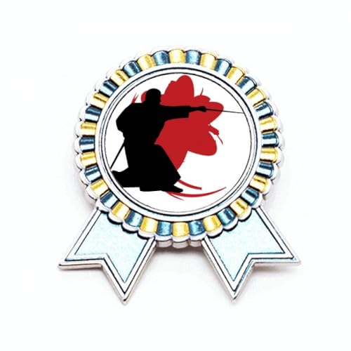 Broche contour du Japon de taille M en métal aux finitions soignées