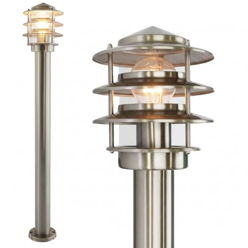 Edelstahl Außenstandleuchte 249-1000 100cm – moderne Standleuchte...