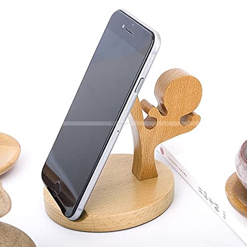 THE YOGI craft Wooden IPad, I- Phone Stand Ninja Kung Fu Design Handmade Mobile Phone Holder
