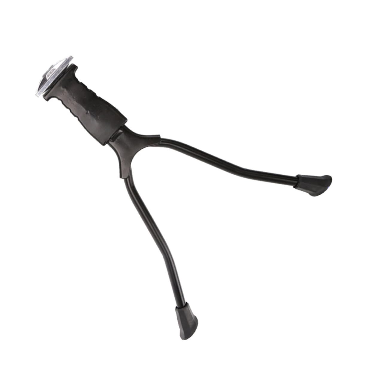 KOMBIUDA 1Pc Aluminium Alloy Double Leg Bike Kickstand Mountain Bike Support Rack for Steady Parking Easy Installation Black Bike Foot Brace