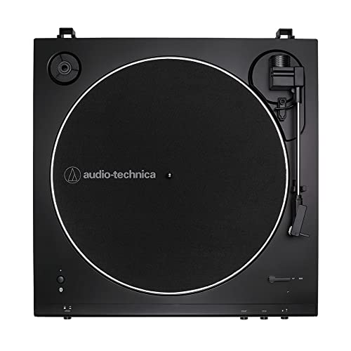 Image of Audio-Technica AT-LP60XBT-USB-BK Fully Automatic Belt-Drive Stereo Turntable with Bluetooth and USB | Fully Automatic Belt-Drive, Bluetooth 5.0 with Aptx, USB a and D 16-Bit 44.1 /48khz, 33 /45 Rpm, Built-in Phono Preamp