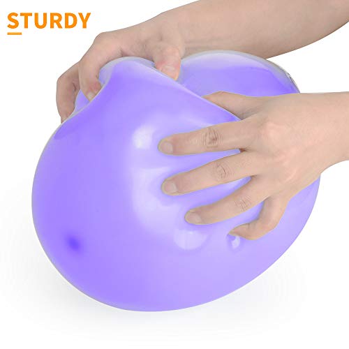 image for Yeunmu 120 Colorful Latex Balloons, in 12 Assorted Colors, 12-inch Thi