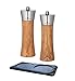 Produktbild Zassenhaus Set Salzmühle Pfeffermühle Augsburg Olivenholz 18 cm mit Schiefer-Untersetzer