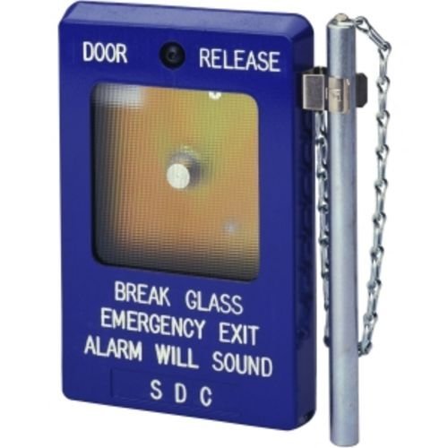 Security Door Controls 491 Blue Break Glass STAT EMG Door REL 2 SPDT 10 AMP CONT