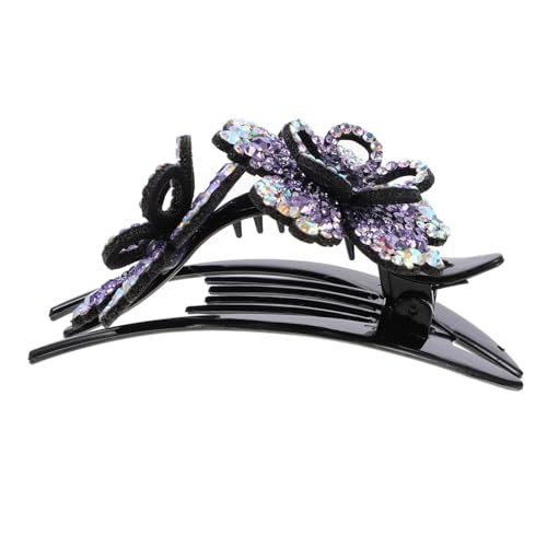 DEARMAMY Clip De Flor De Doble Pasador De Horquilla Para Recogidos Accesorio De Peluquería Para Novias y Clip De Espalda Color