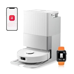 roborock Qrevo Edge S5A Saugroboter mit Wischfunktion,Dual Anti-Tangle-System,18.500Pa... Design Kantenreinigung, Hebarem Wischmopp,75℃ Heißwasser-Moppwäsche (Weiß)