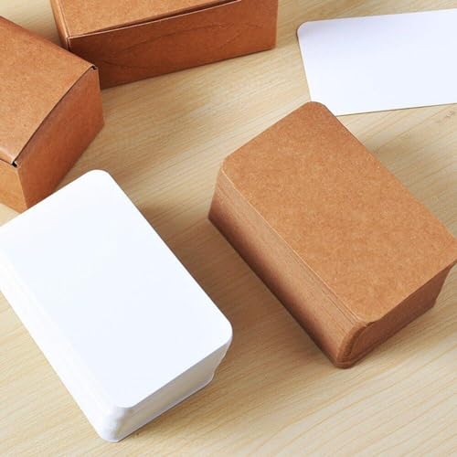 Tarjetas de papel kraft para manualidades creativas, mensajes y organización en el hogar 5