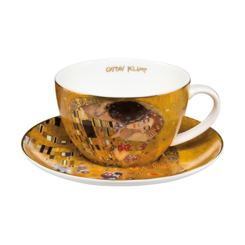 Gustav Klimt Goebel Artis Orbis Der Kuss Tasse à thé Multicolore