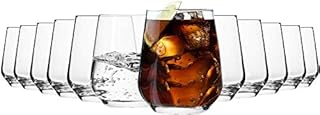 KROSNO Szklanki do Wody, Soków i Innych Napojów | Zestaw 12 Szklanek | 400 Ml | Kolekcja Splendour | Idealne do Domu, Restauracji i na Przyjęcia | Można Myć w Zmywarce