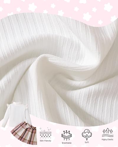 Image of Toddler Girl Clothes Fall Winter Girls Clothing Set Long Sleeve T-Shirt Tops & Plaid Mini Skirts Dress 2Pcs Outfits