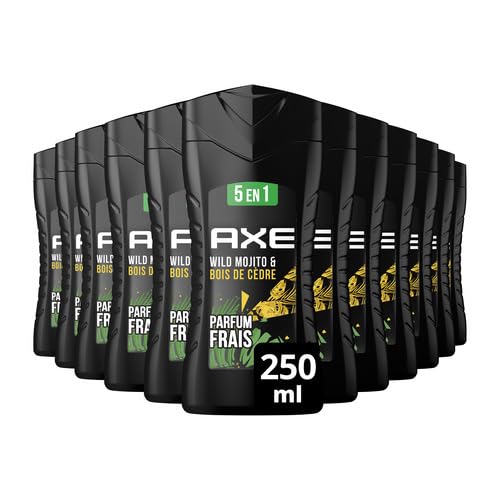 AXE - Gel Douche Homme 5en1 Wild - 24h Hydratant