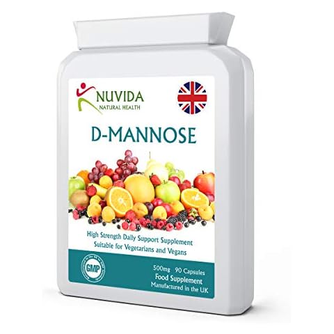 D-Mannose 500mg Capsules 90 D Mannose Capsules Pure Form for Enhanced Absorption Vegan and Vegetarian Friendly Cover