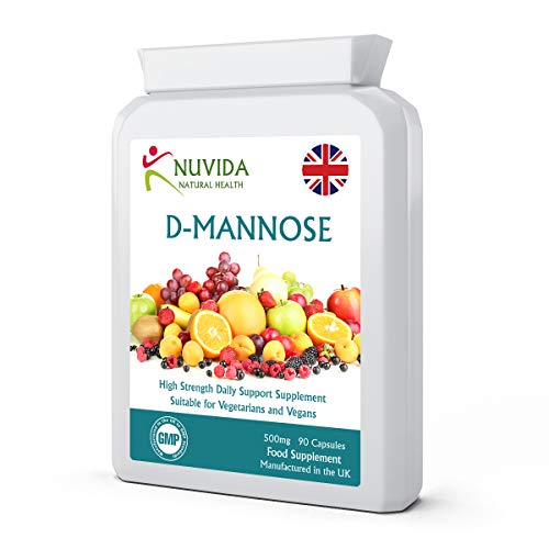 D-Mannose 500mg Capsules 90 D Mannose Capsules Pure Form for Enhanced Absorption Vegan and Vegetarian Friendly