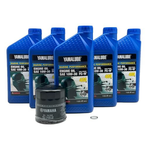 Yamaha Yamalube Watercraft 10W-30 Oil Change Kit #LUB-MRNMR-KT-10