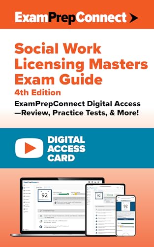 Social Work Licensing Masters Exam Guide (Digital Access Card): ExamPrepConnect Digital Access―Review, Practice Tests, & More!
