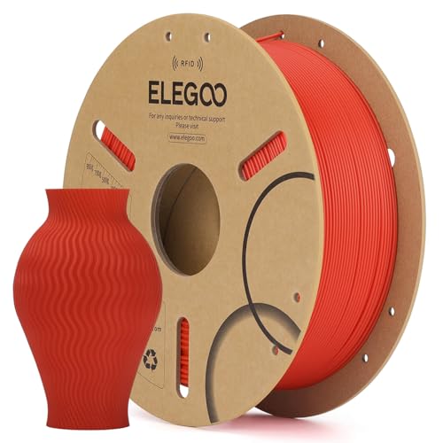 Image of ELEGOO RFID PLA 3D Printer Filament 1.75mm Red 1KG