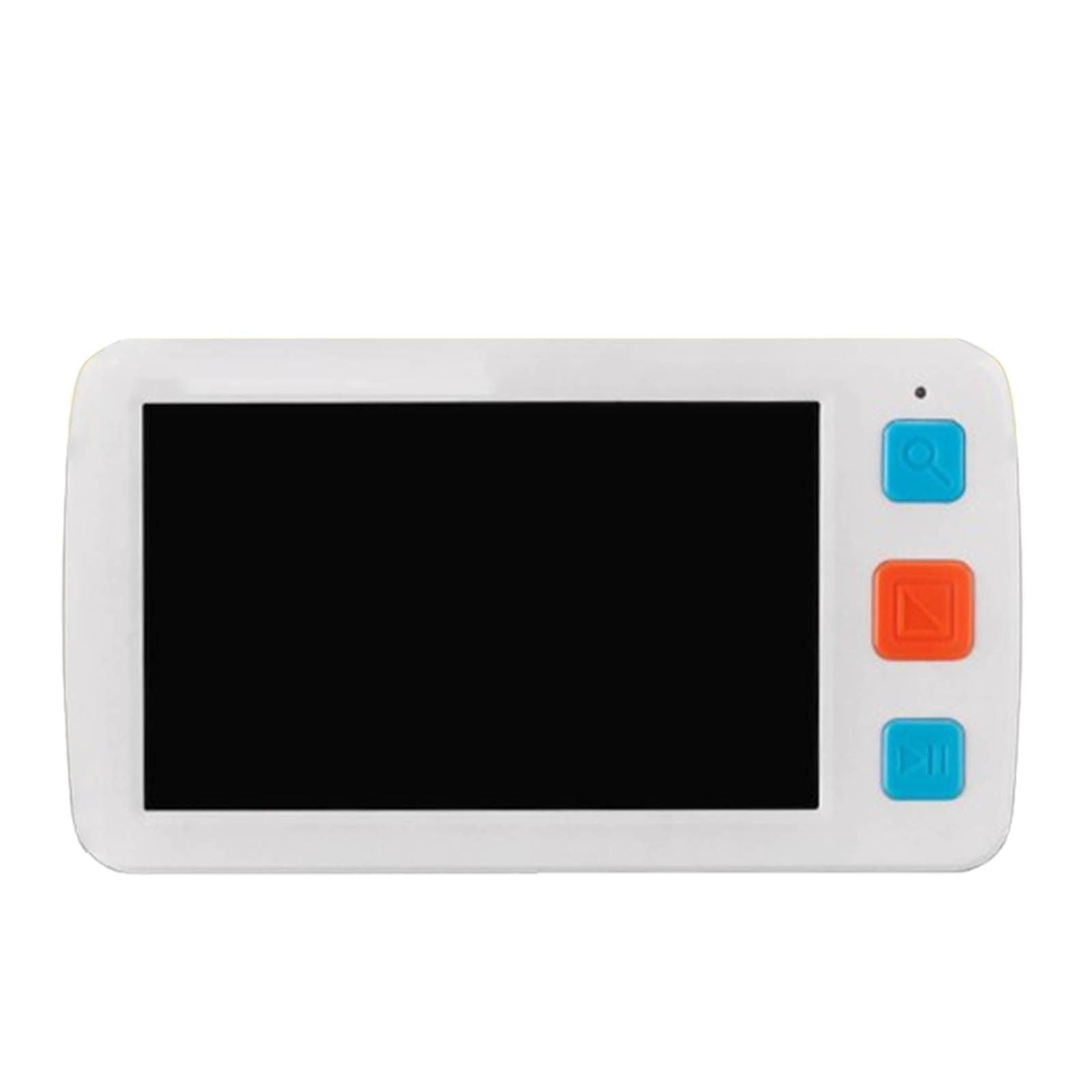 MhWrughts 5.0 Inch Low Vision Digital Magnifier, 4X-32X Zoom Electronic Reading Aid with Foldable Handle for Low Vision/Seniors/Kids, Ideal for Quick Reading,White