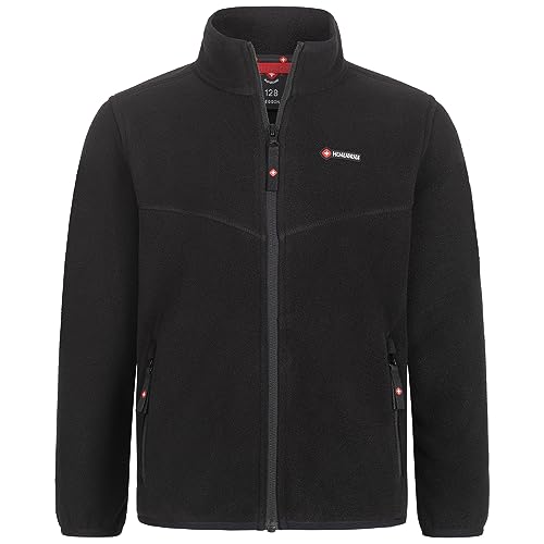 Höhenhorn 38J14+ZWL4 Leggon Kinder Fleece Jacke Schwarz Gr. 164