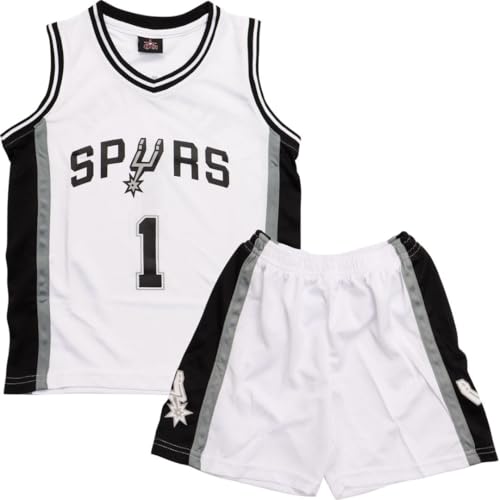 Maillot Basket Enfant 2 Pièces, Pop Tenue Sans Manches, Ensemble Juvénile Avec Shorts, 10-12 Ans, Blanc, XL/160