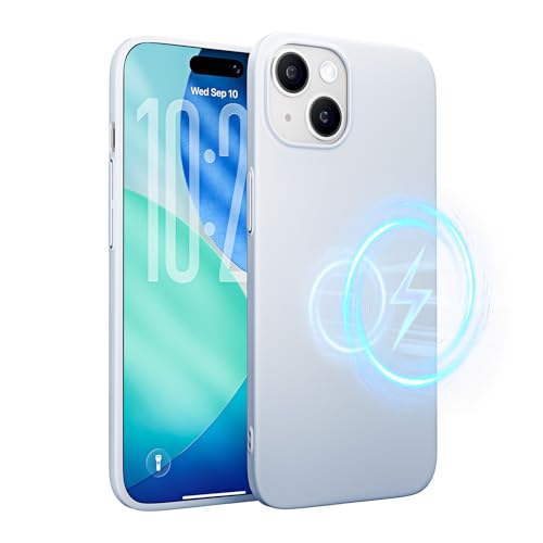 LISEN �����^ iPhone 15 �p �P�[�X Magsafe�Ή� �}�b�g�� �w��h�~ �C�菝�h�~ �y��PC�f�� ����ی� ���C�����X�[�d�Ή� �X�g���b�v�z�[���t�� �A�C�t�H��15 �g�уJ�o�[ 6.1�C���` for �����ӂ���15 �i�X�J�C�u���[)