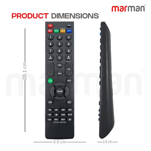 Image of marman Compatible with Thomson Tv Remote Control Suitable for Smart LED LCD Television Without Voice Command and Google Assistant - Match All Keys that Exactly Same with Existing Model !