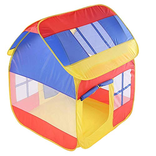 Los niños juegan los niños Carpa Espacio Pop Up casa del juego del juguete Tienda de campaña de empalme del color del contraste cubierta esquina Carpa plegable princesa grande Playhouse Con bolsa de t