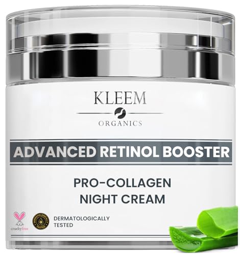 Creme Hydratante Visage Nuit Bio avec Rétinol el Acide Hyaluronique