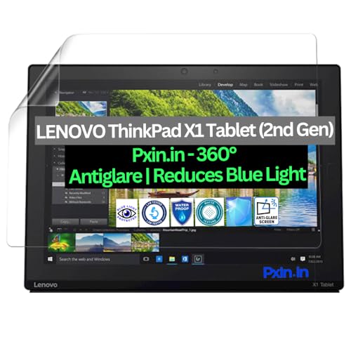 Image of Pxin Tablet Anti Bluelight and Anti Glare Screen Guard compatible with LENOVO ThinkPad X1 Tablet (2nd Gen) | BLUVLightblock Tech | Scratch Proof | Prevents bluelight | Eye Protection | No Dry Eyes