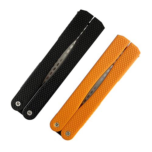 Cabilock 2piezas Afilador De Herramientas De De Doble Cara Afilador De De Portátil Para Cocina y Jardinería Mango De Ligero Diseño Compacto