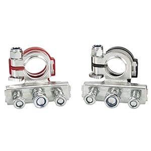 Leisure Batterieklemmen Steckverbinderklemmen batterieklemmen autobatterie batterie polklemmen batterieklemmen 12v 3…