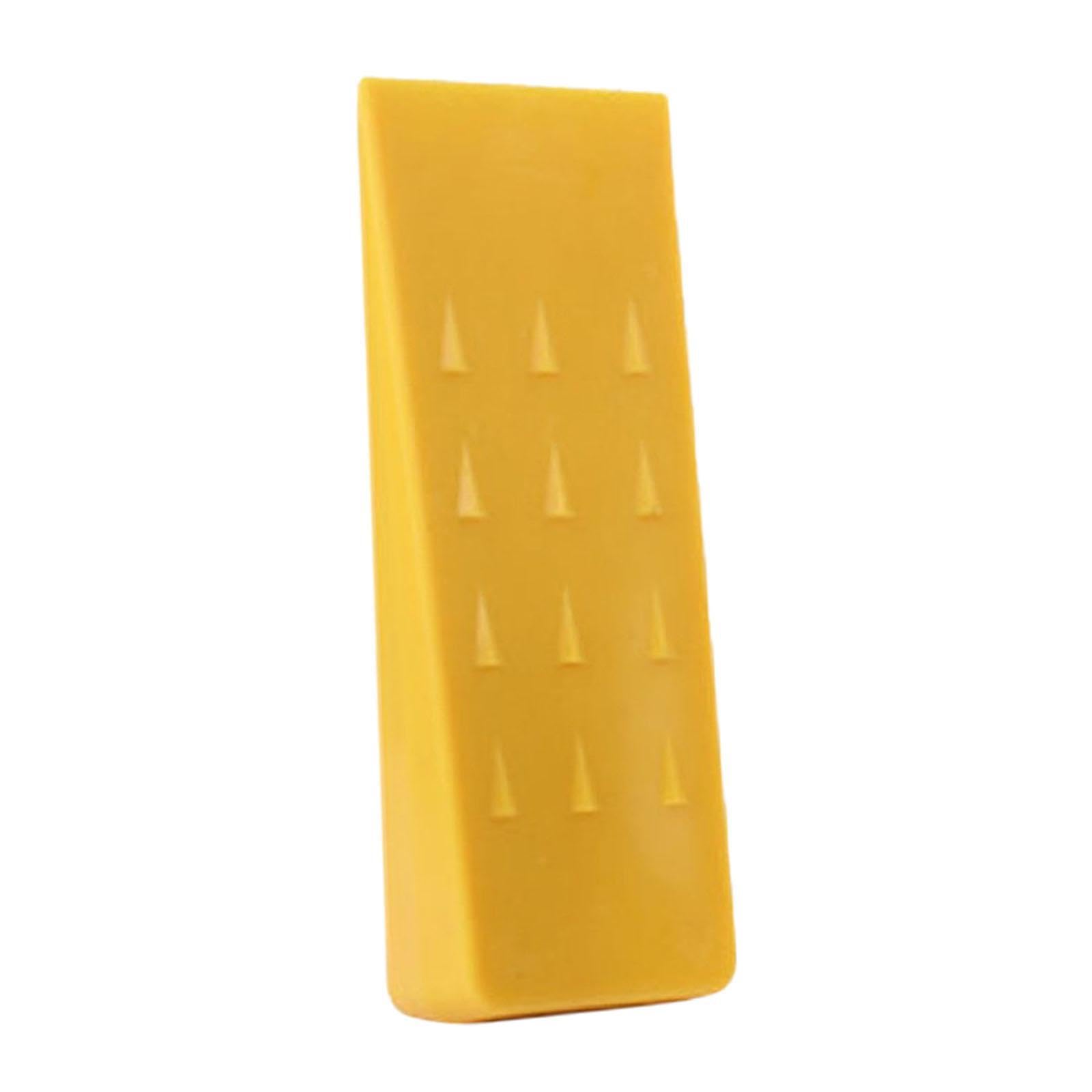Zambuph Yellow Tree Cutting Wedge Lightweight Durable Logging Wedge Essential Accessory For Outdoor Reliable Equipment For Wood Splitting Felling Logging Cutting, 20Cm
