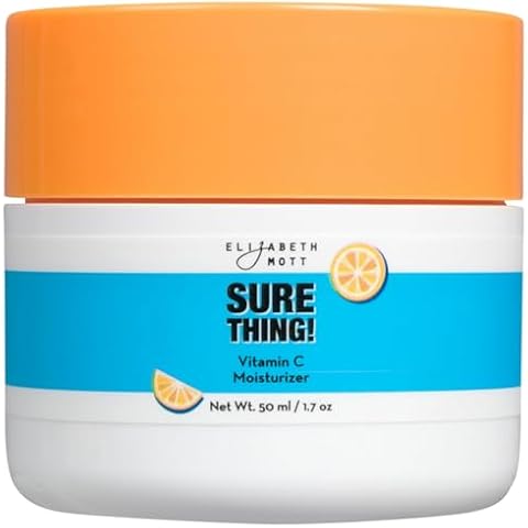 Elizabeth Mott Sure Thing! Vitamin C Moisturizer – Combats Wrinkles and Dark Spots, Hydrating Ceramide Gel-Cream - Lightweight & Non-Greasy - Cruelty Free & Vegan Face & Skin Care - 1.7 oz Cover