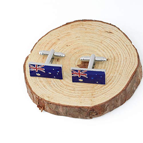 Mancuernillas para Hombre con Bandera Australiana Azul miniatura 3