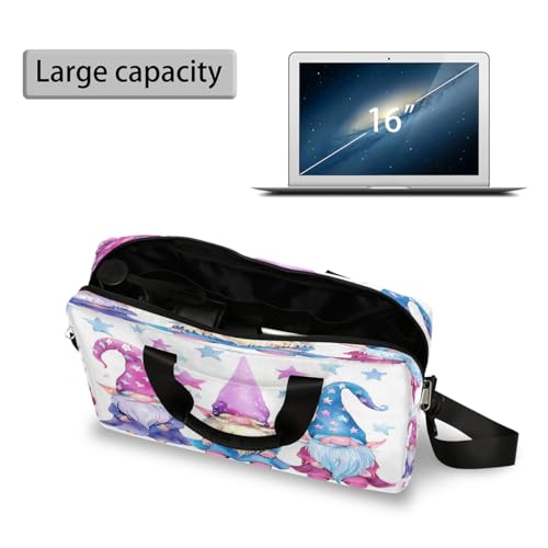 Bolsa para laptop con diseño de tres gnomos coloridos y estrellas miniatura 4